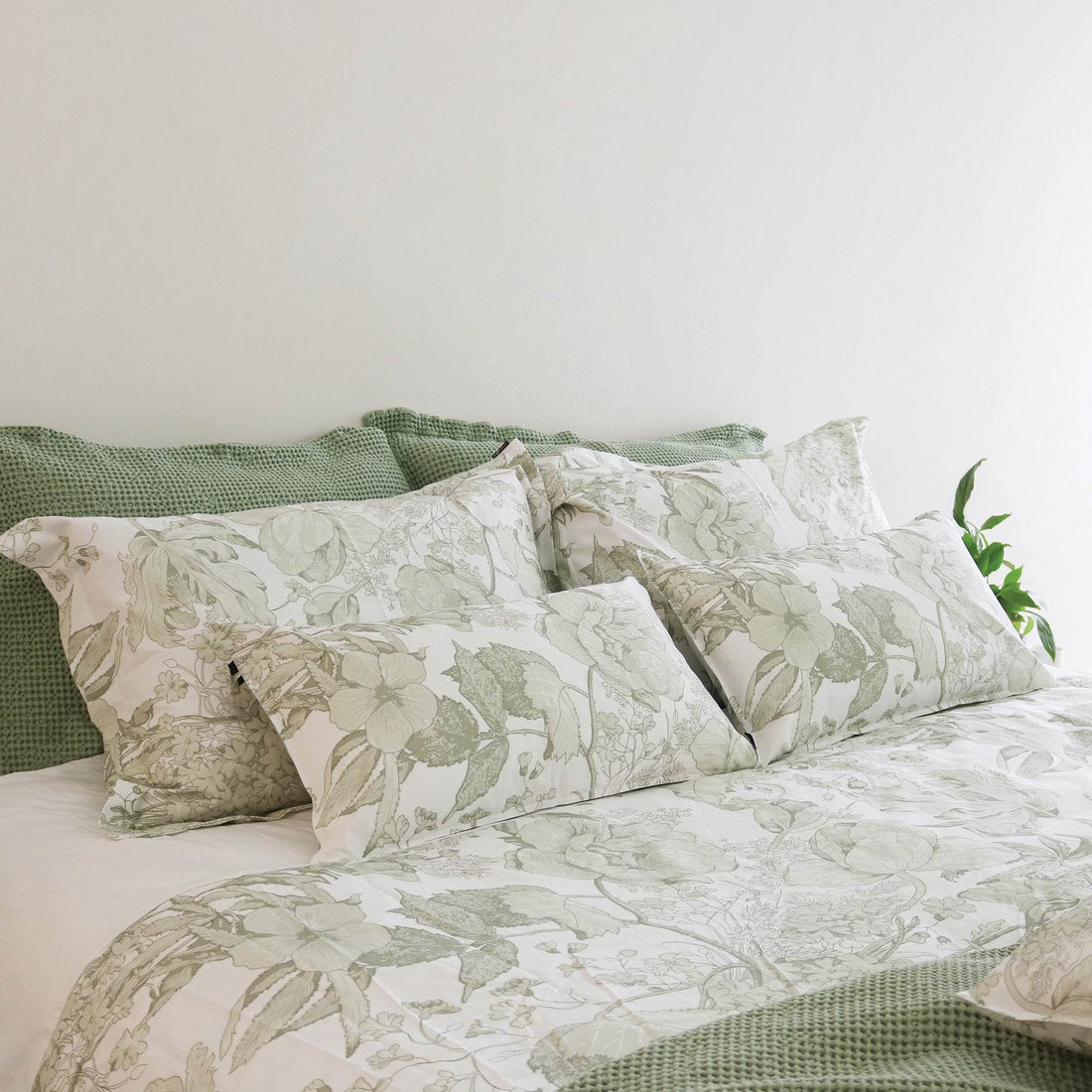 Capa de Edredão Botanique Menta - LethesHome