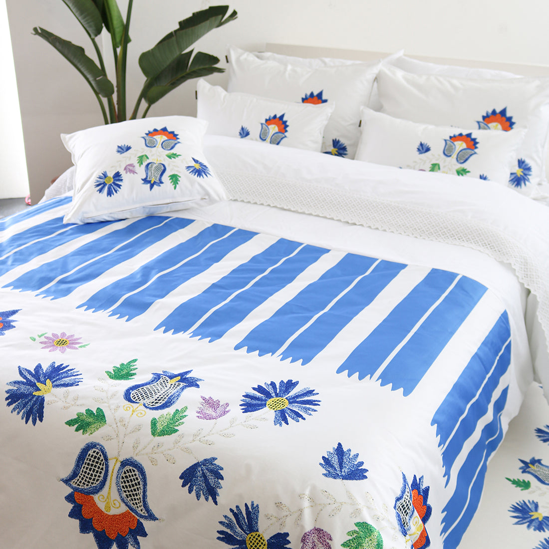 Colcha Acolchoada Riscas de Viana