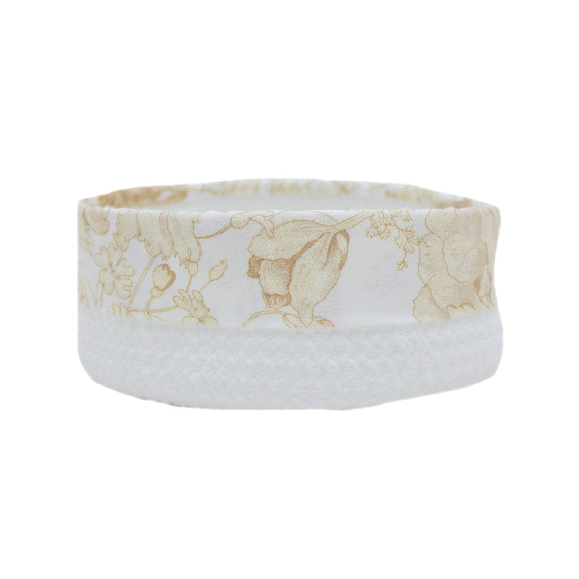 Cesto com Aplicação Botanique Camel - LethesHome