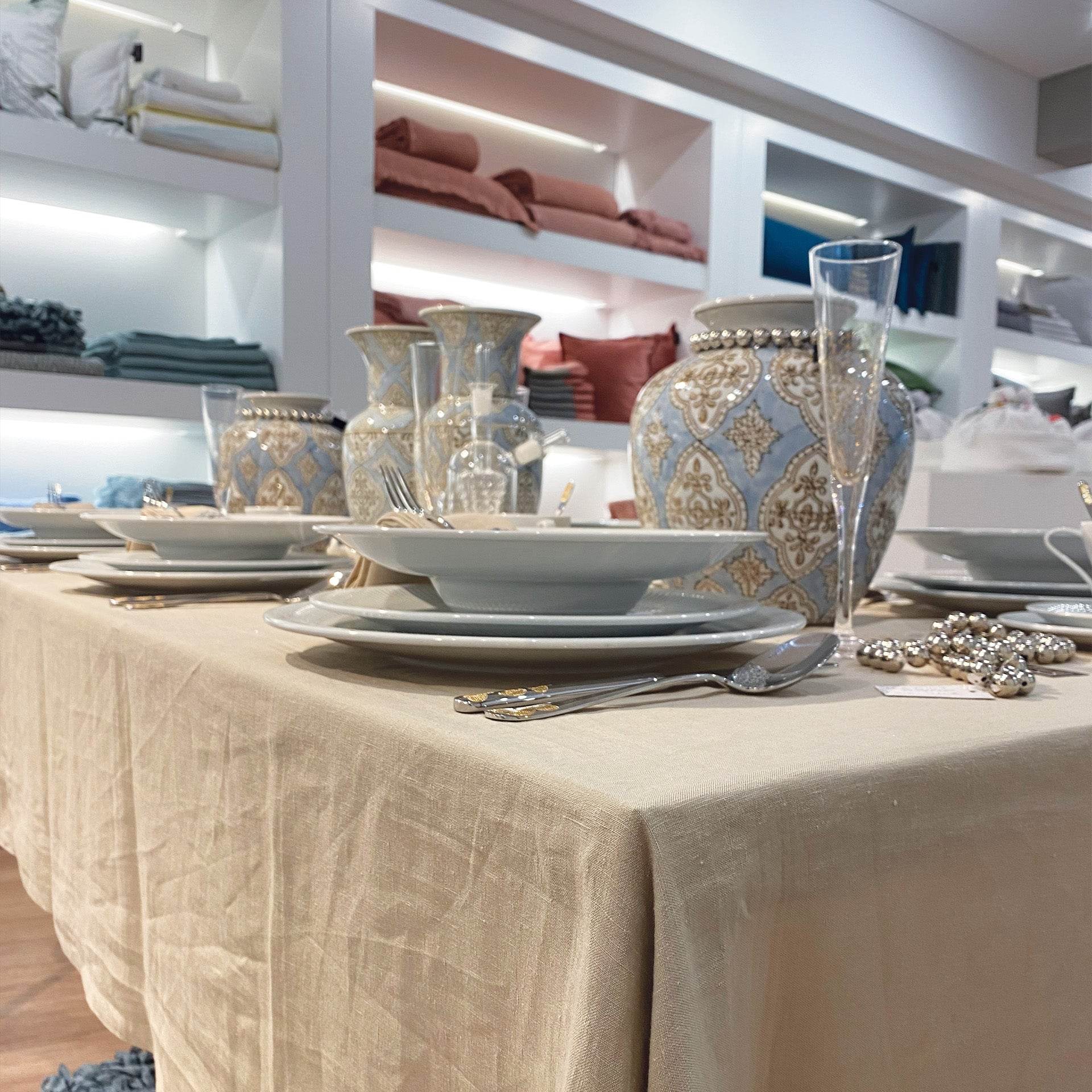 Toalha de Mesa Linen - LethesHome