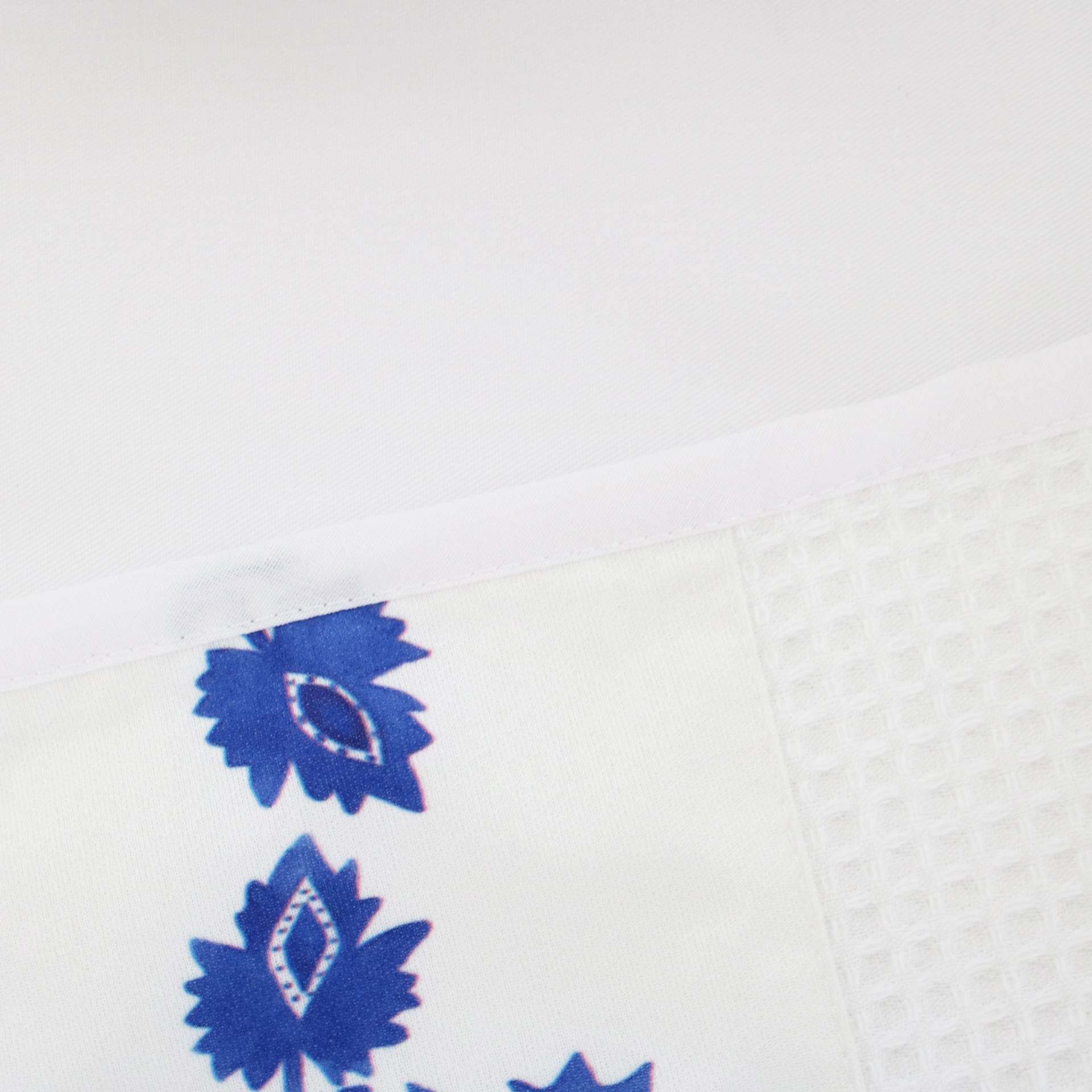 Pano de Cozinha em Favo c/ Aplicação Louça de Viana VR - LethesHome