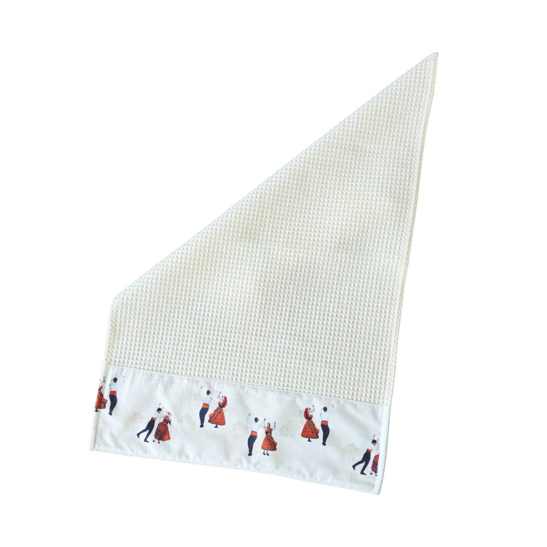 Pano de Cozinha em Favo c/ Aplicação Melânia Gomes - LethesHome