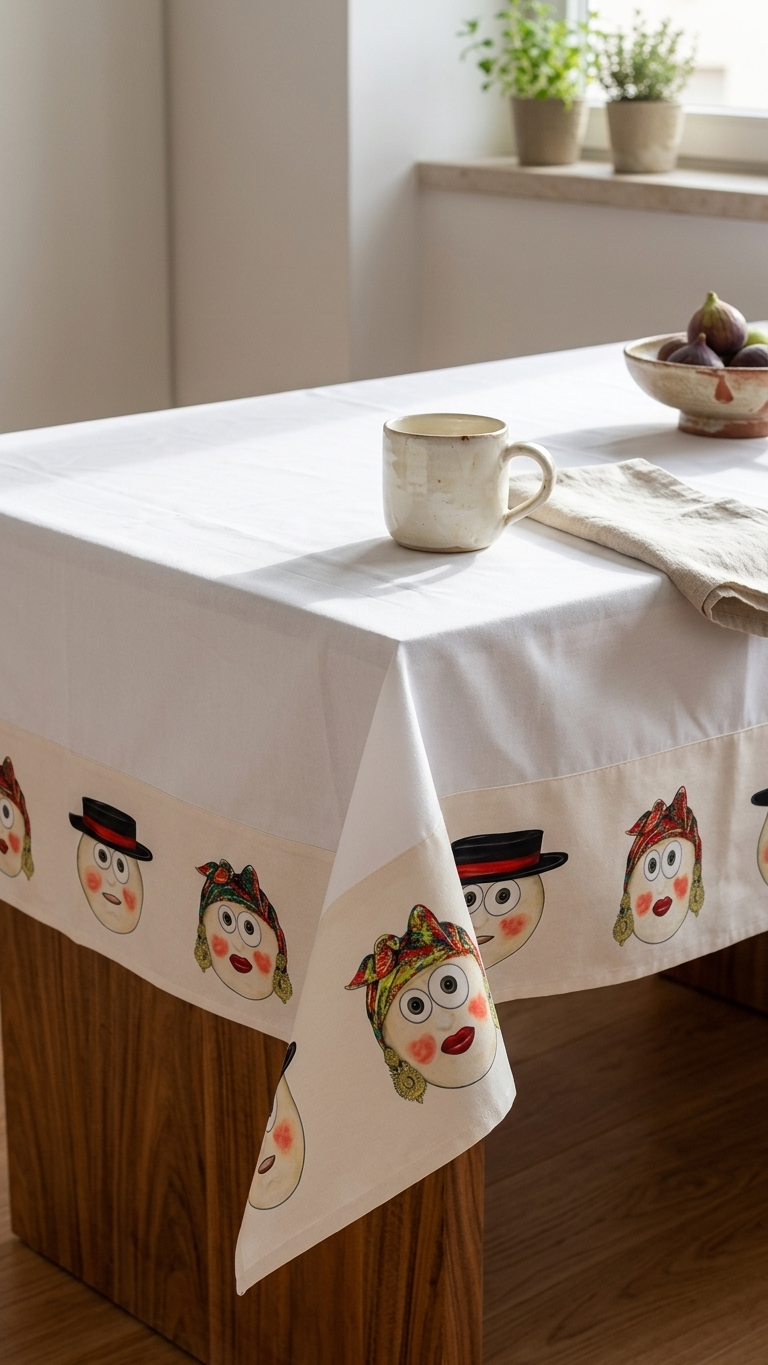 Toalha de Mesa Rostos da Romaria