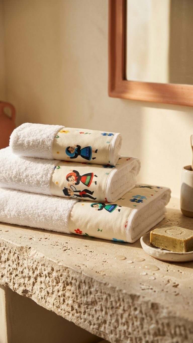 Conjunto de Toalhas de Banho Brincar à Romaria