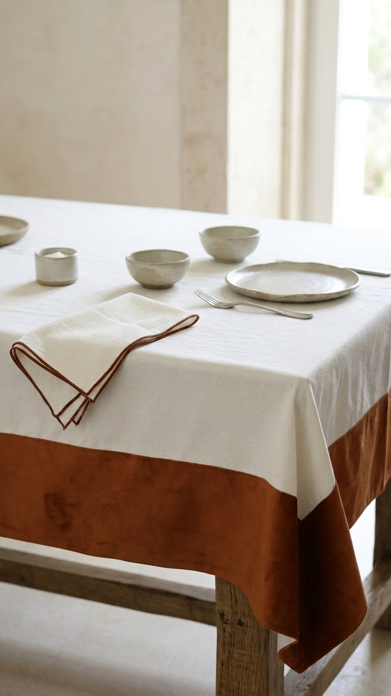 Toalha de Mesa Veludo Soft