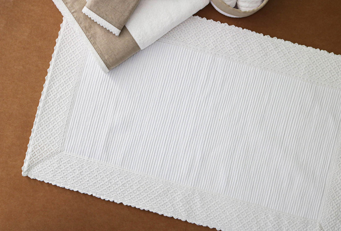 Tapete com Aplicação Favo com Renda - LethesHome