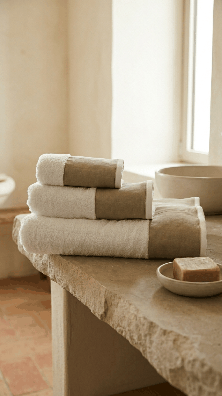 Conjunto de Toalhas de Banho Linen