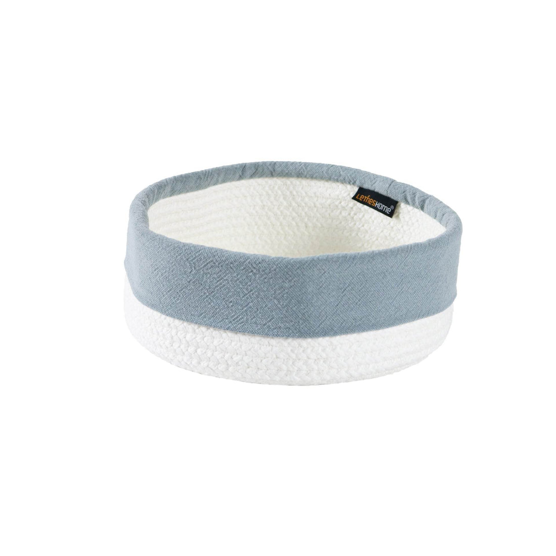 Cesto com Aplicação Linho Pure Soft - LethesHome