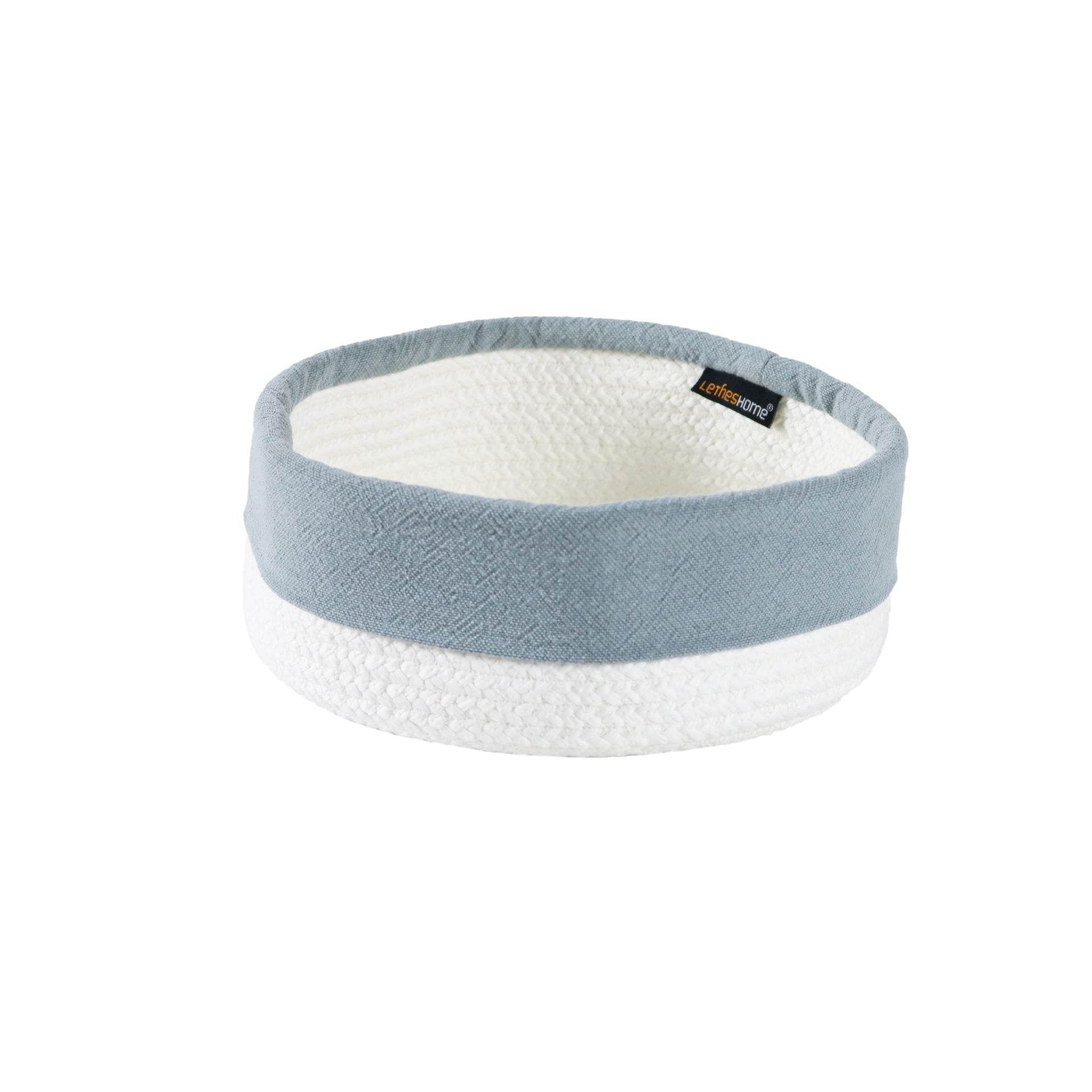 Cesto com Aplicação Linho Pure Soft - LethesHome