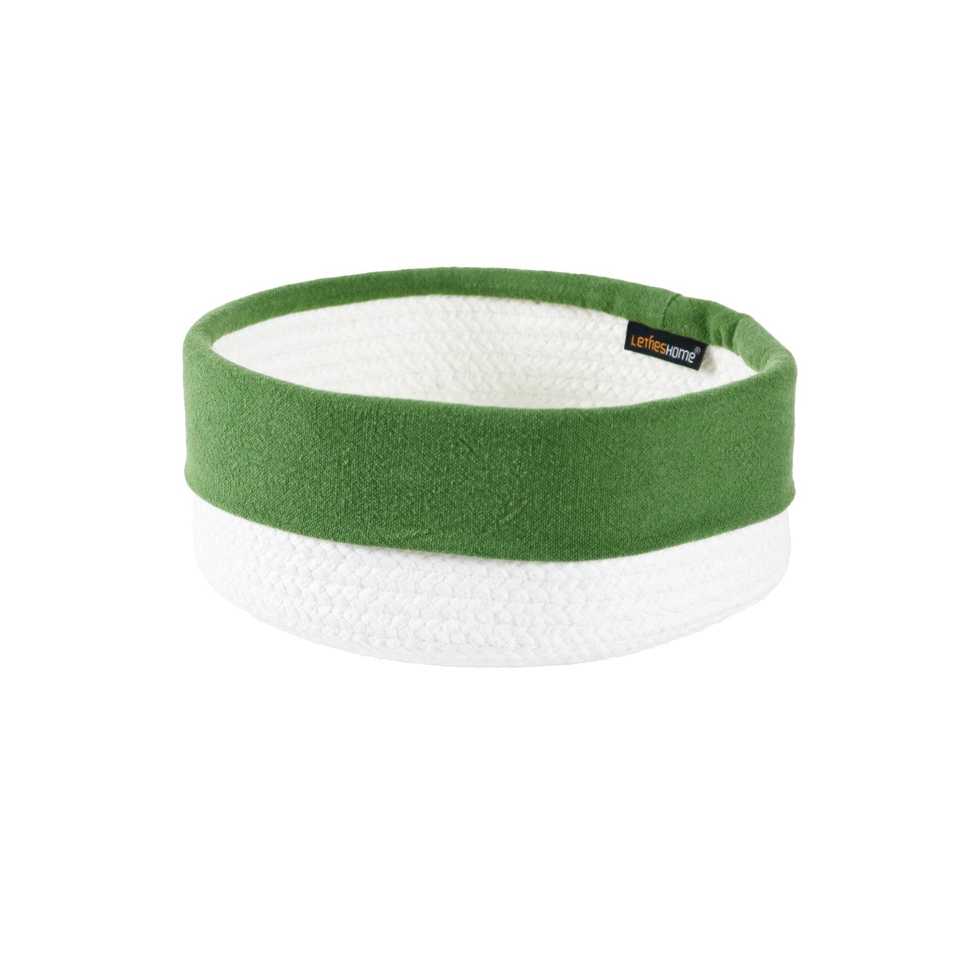 Cesto com Aplicação Linho Pure Soft - LethesHome