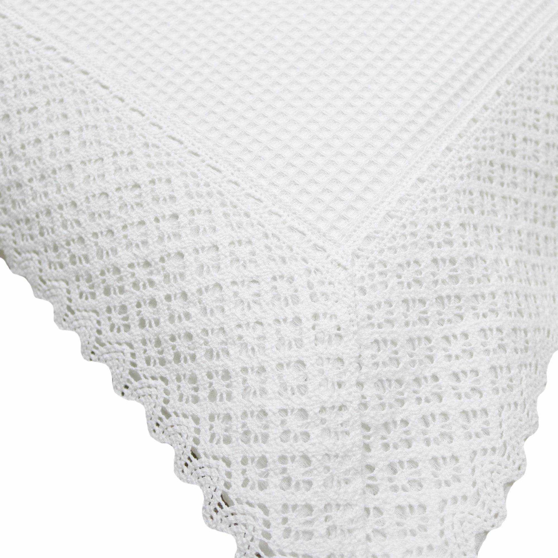 Capa de Almofada Favo com Renda Branco