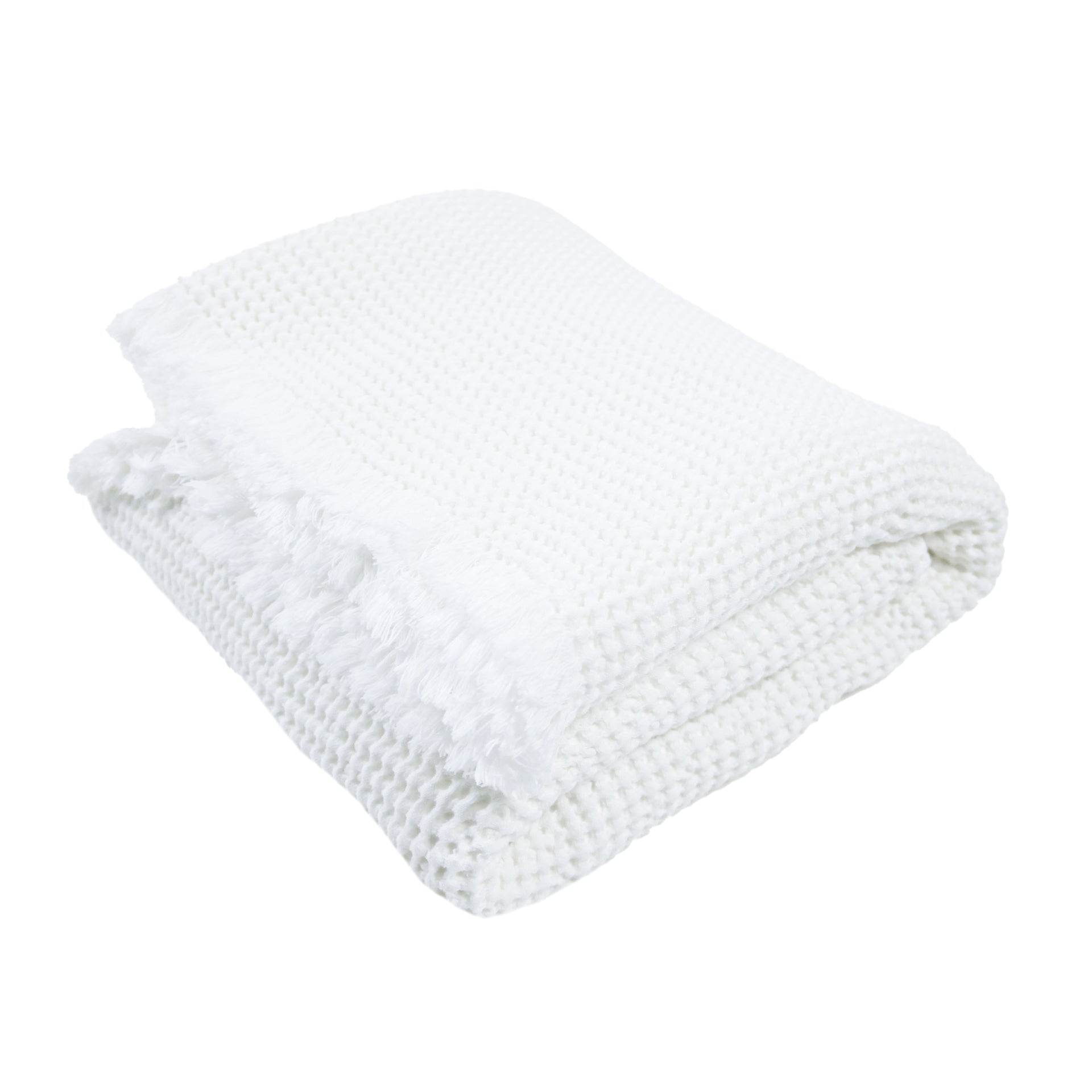 Manta com Franjas Favo Soft - LethesHome