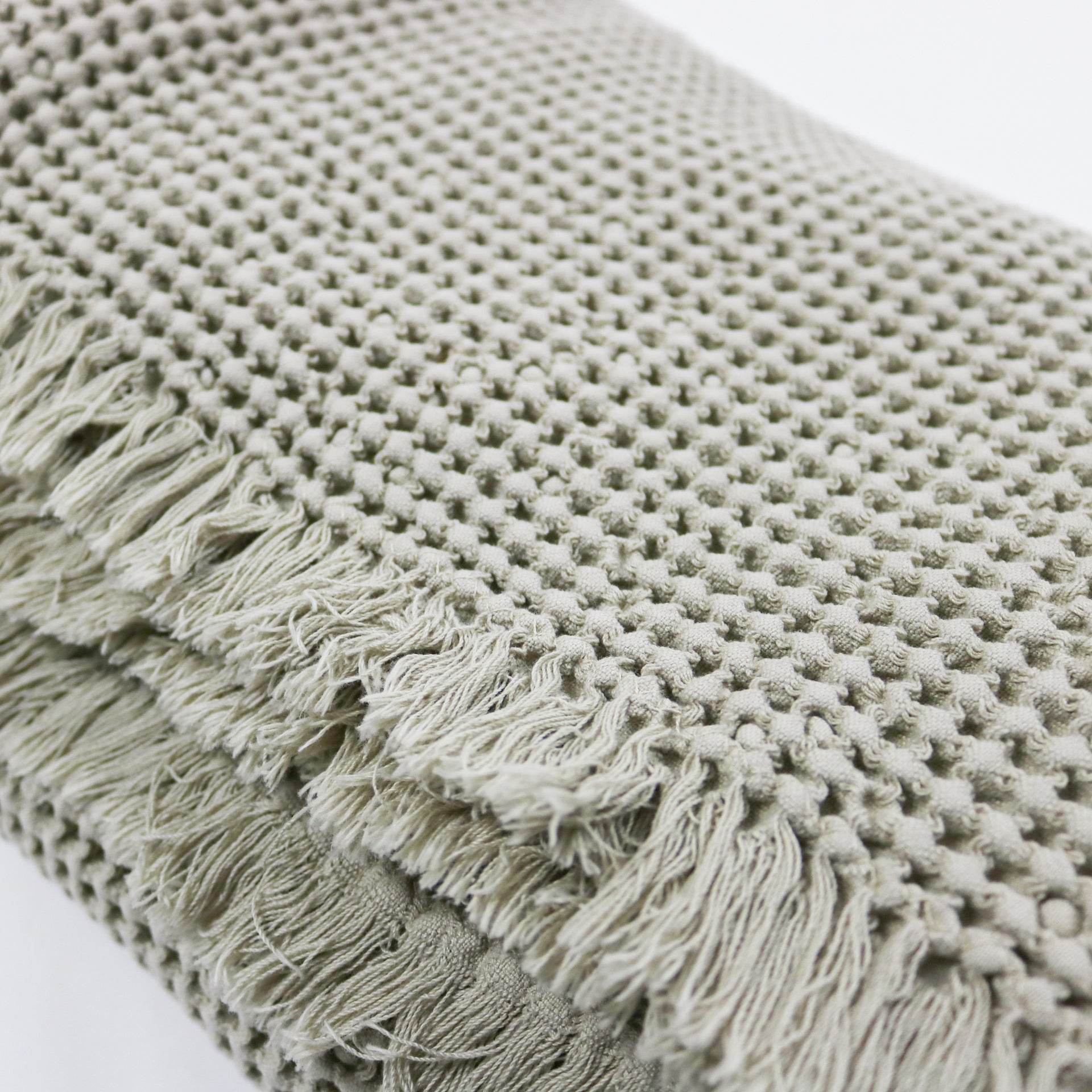 Manta com Franjas Favo Soft - LethesHome