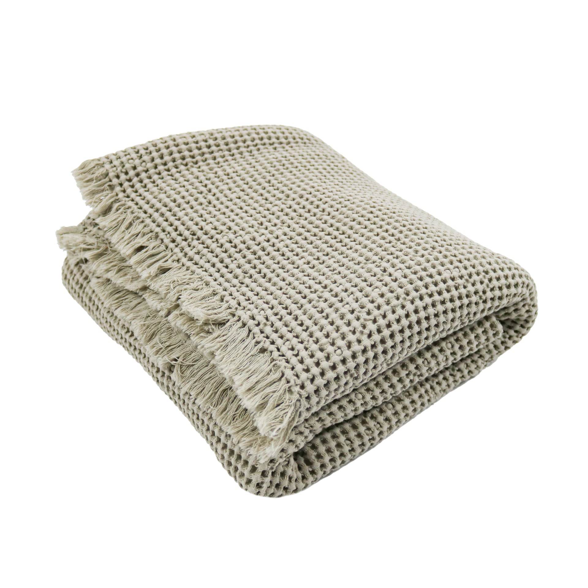 Manta com Franjas Favo Soft - LethesHome