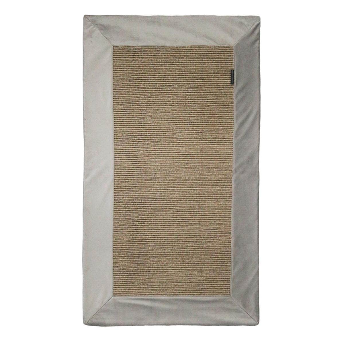 Tapete Taupe com Aplicação Veludo Soft - LethesHome
