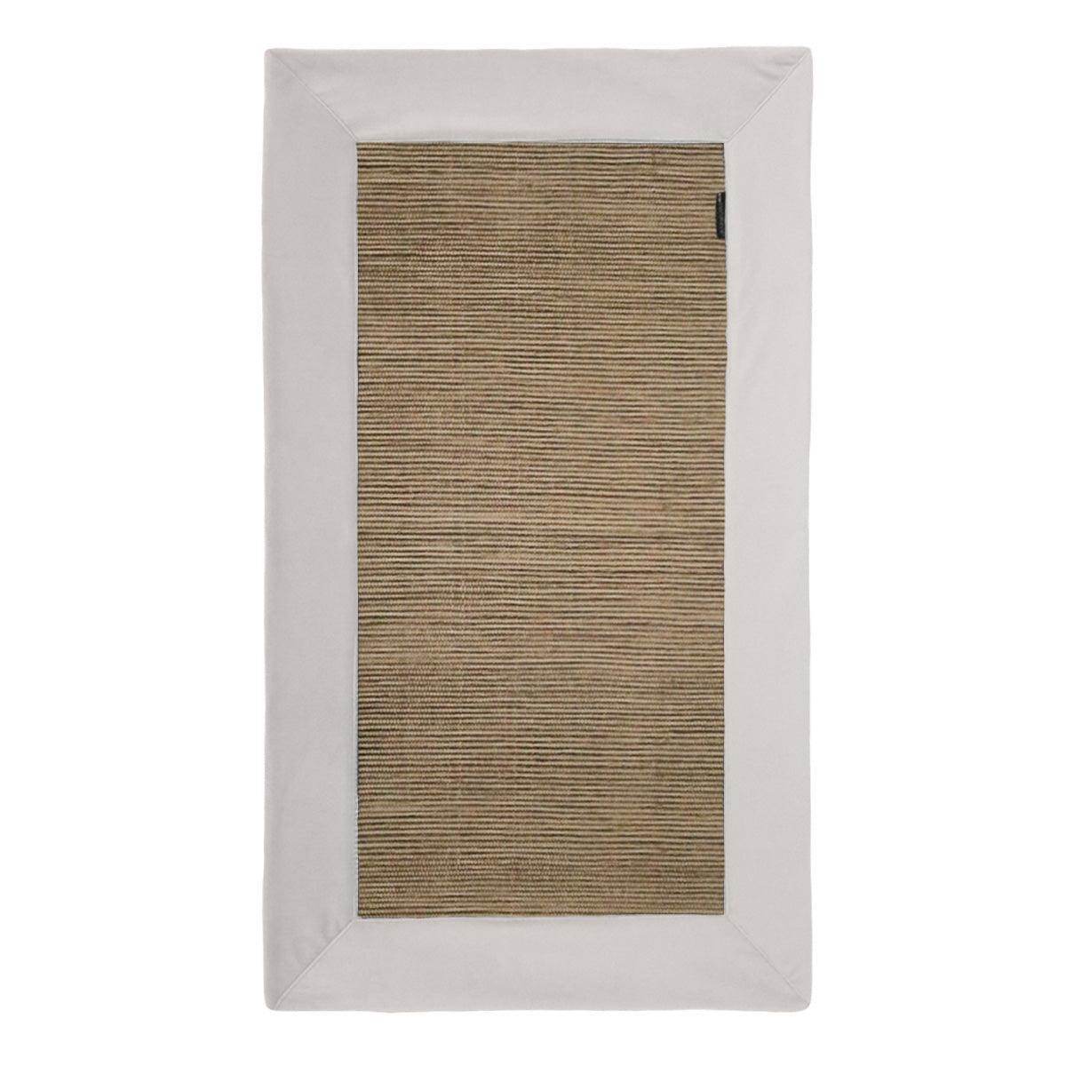 Tapete Taupe com Aplicação Veludo Soft - LethesHome