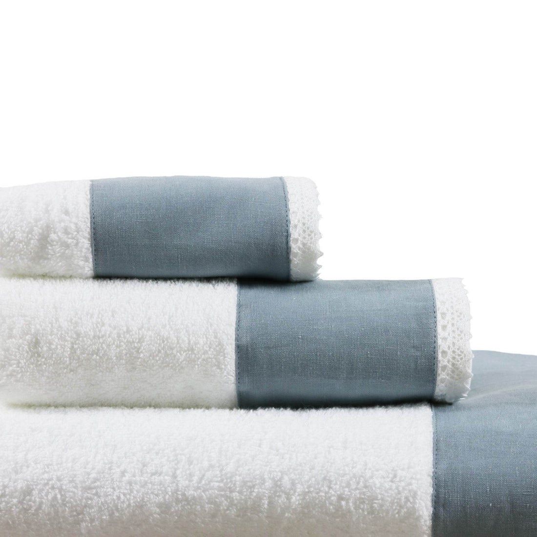 Conjunto de Toalhas de Banho Linen com Renda - LethesHome