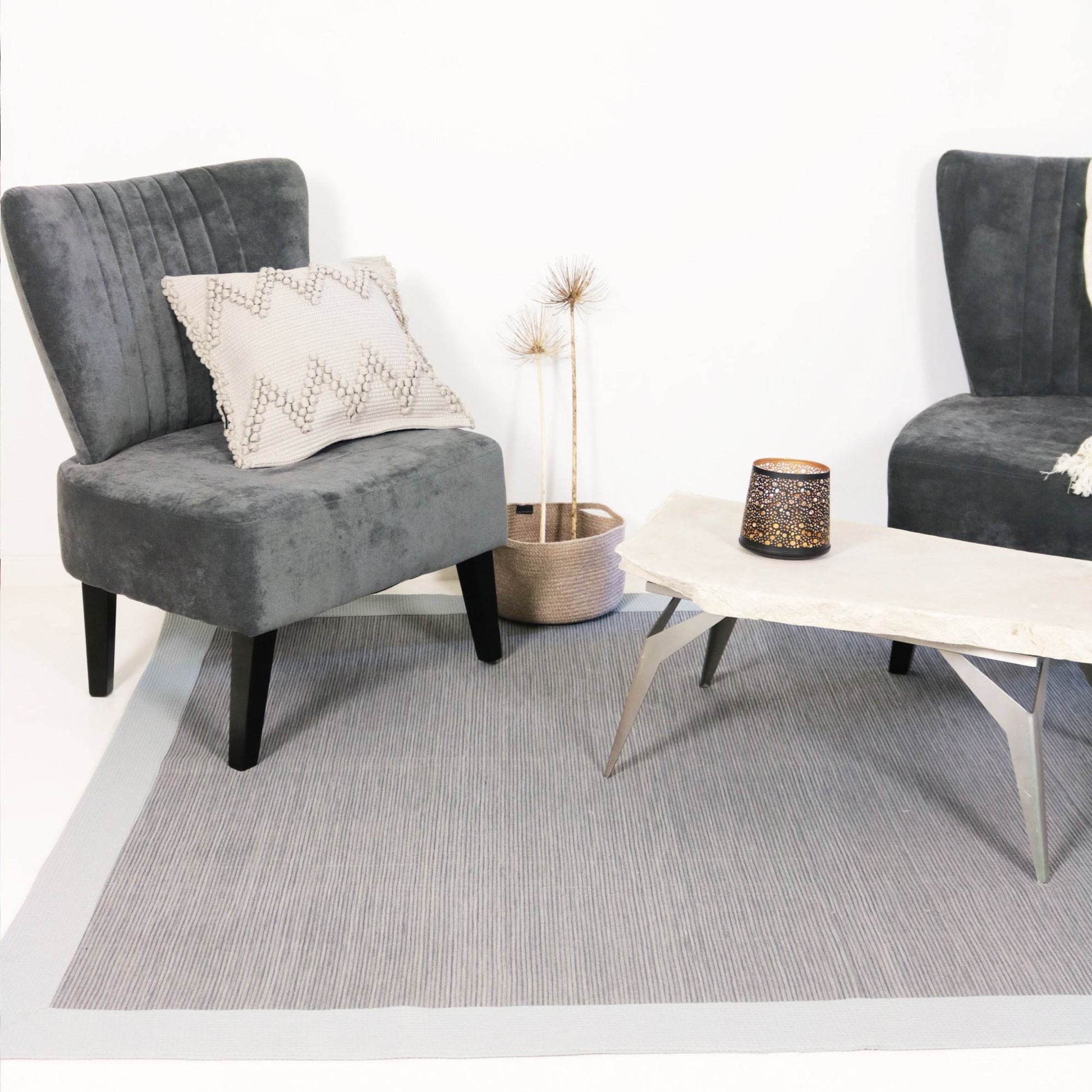 Tapete Cinza com Aplicação Favo - LethesHome